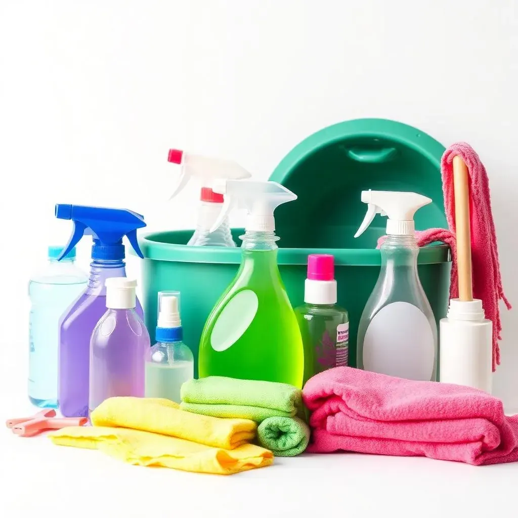 Professional cleaning supplies and equipment